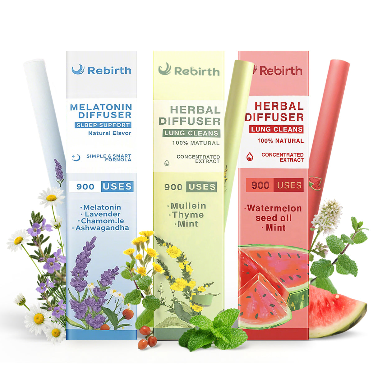 【Mix & Match Freely Rebirth-Classic】 Full Set Diffusers – 3 flavors