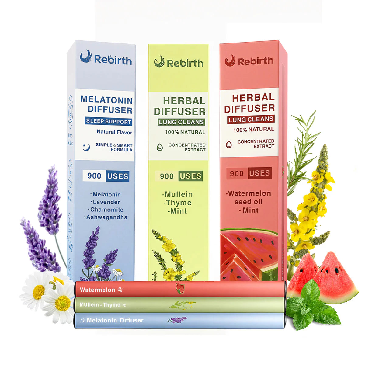 【Mix & Match Freely Rebirth-Classic】 Full Set Diffusers – 3 flavors